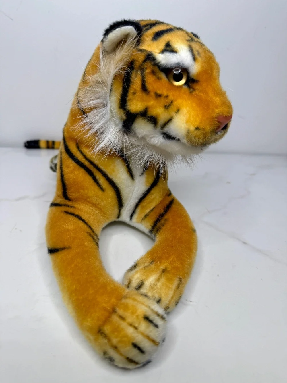 Bengal Tiger Realistic Plush Laying 24”